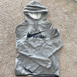 NIKE grey softball hoodie S